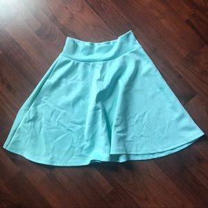 Charlotte Russe Mint Green Skater Skirt